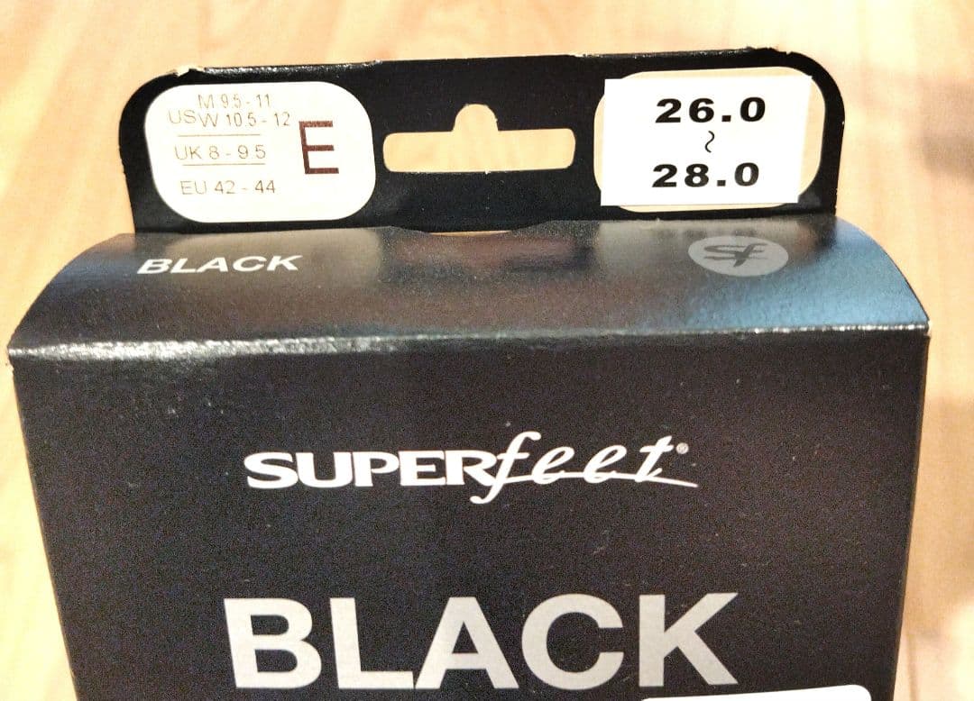 SUPERfeet BLACK インソール US W10.5-12