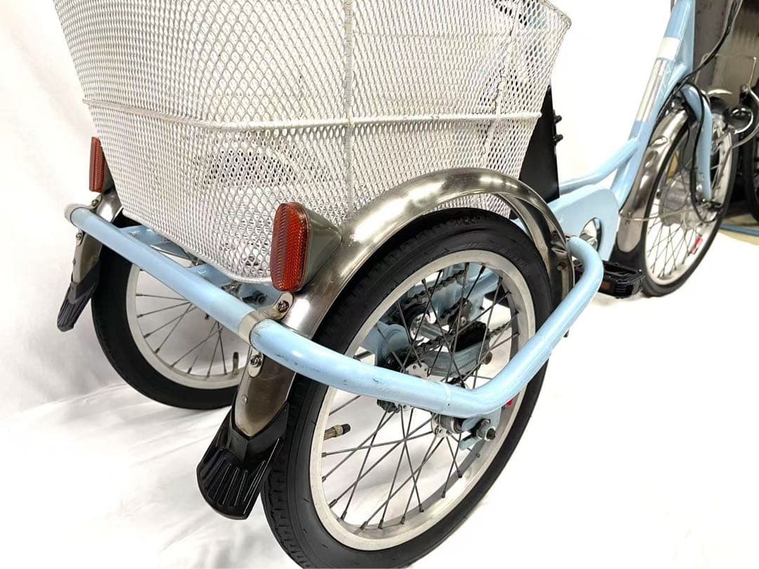 【即乘】送料無料 電動アシスト三輪自転車8.5Ah 20-16インチ動作確認済