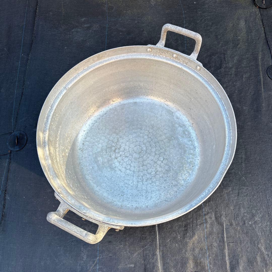 アルミ両手鍋 ・炊き出し・BBQ道具４８cm