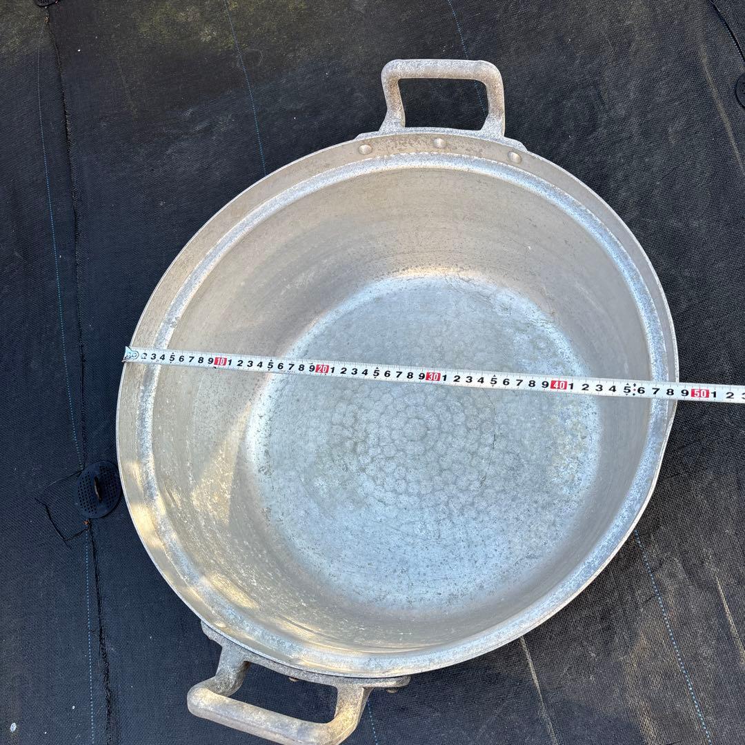 アルミ両手鍋 ・炊き出し・BBQ道具４８cm