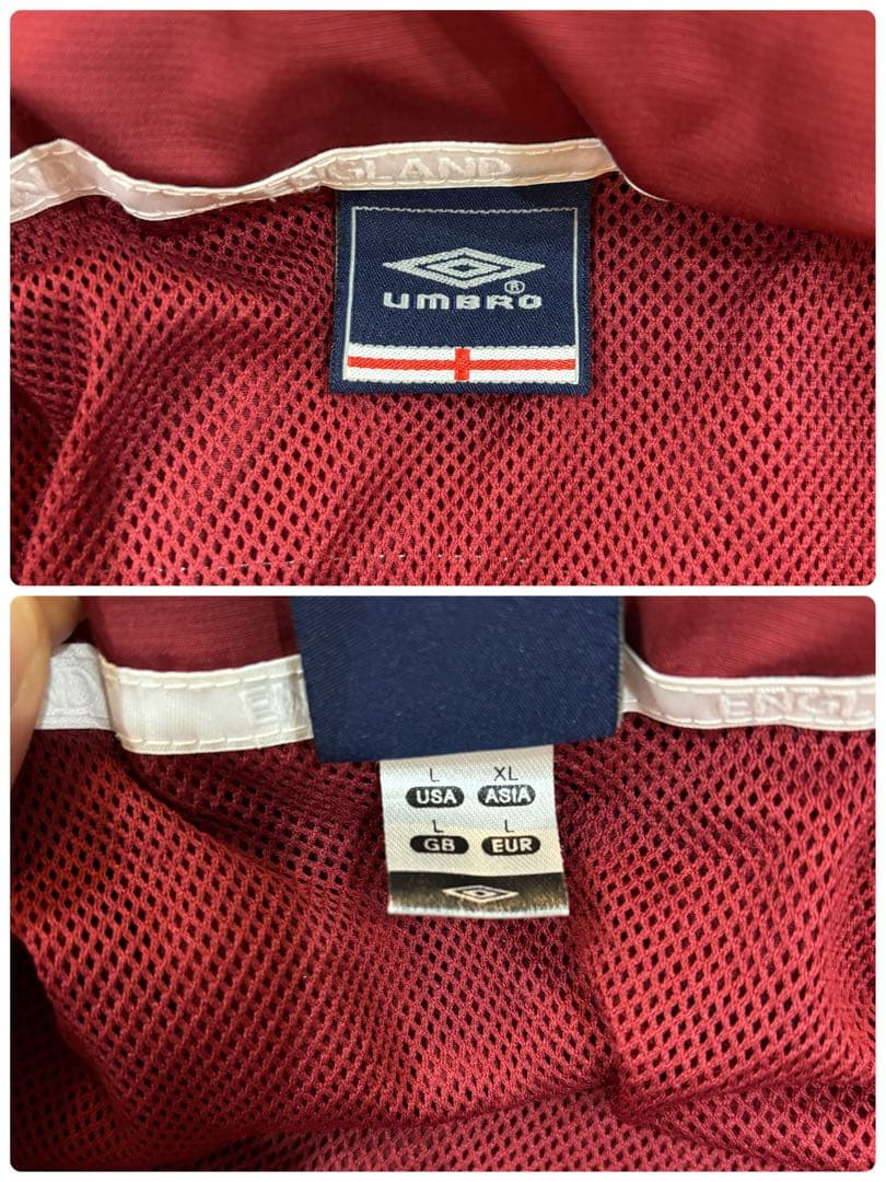 UMBRO アンブロ イングランド代表 ナイロンジャケット 刺繍ロゴ サッカー