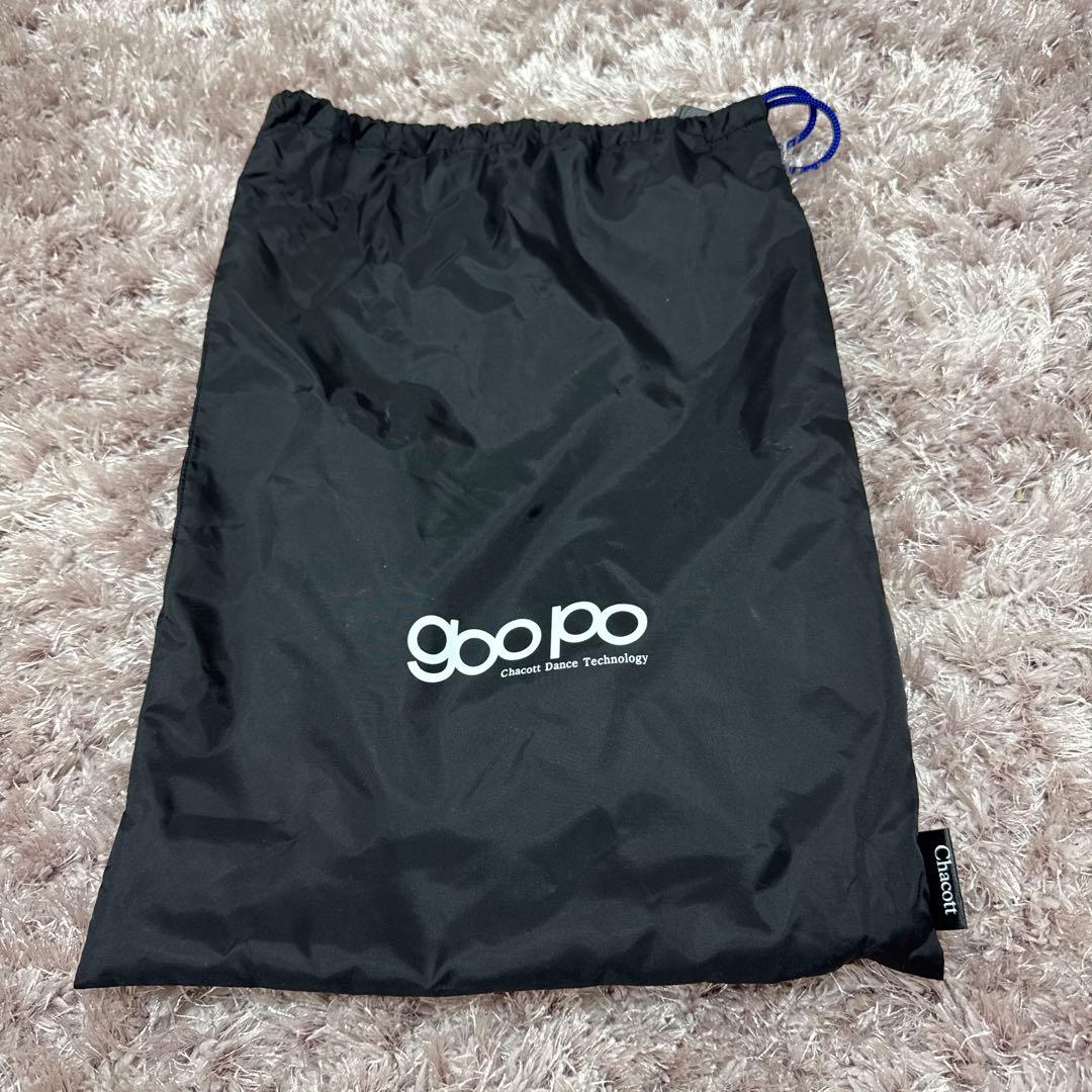 チャコット goopo トレーニングサンダル 黒 収納袋付き Chacott