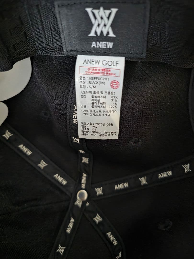 新品未使用 ANEW Golf キャップ 三浦桃香プロ直筆サイン付き