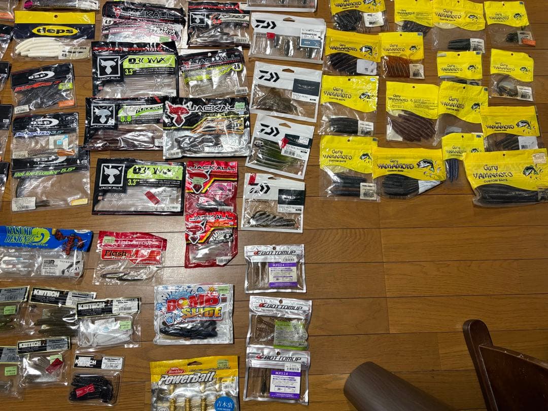 バス釣りルアーワームセット　約200個　大量 バスフィッシング　バス釣り