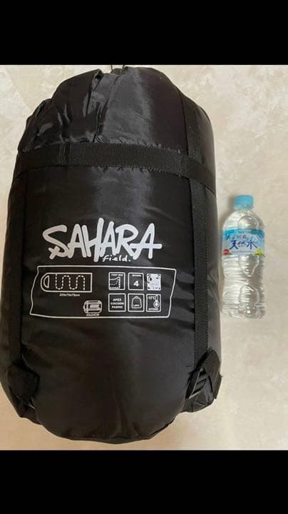 新品　人工ダウン　羽毛　封筒型シュラフ　寝袋　簡易ベッド　収納付き　SAHARA