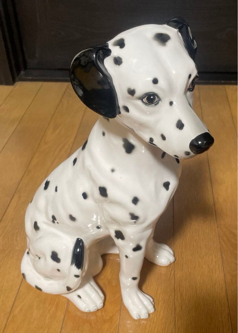 加藤工芸 犬　陶器 置物 手塗り KATO KOUGEI