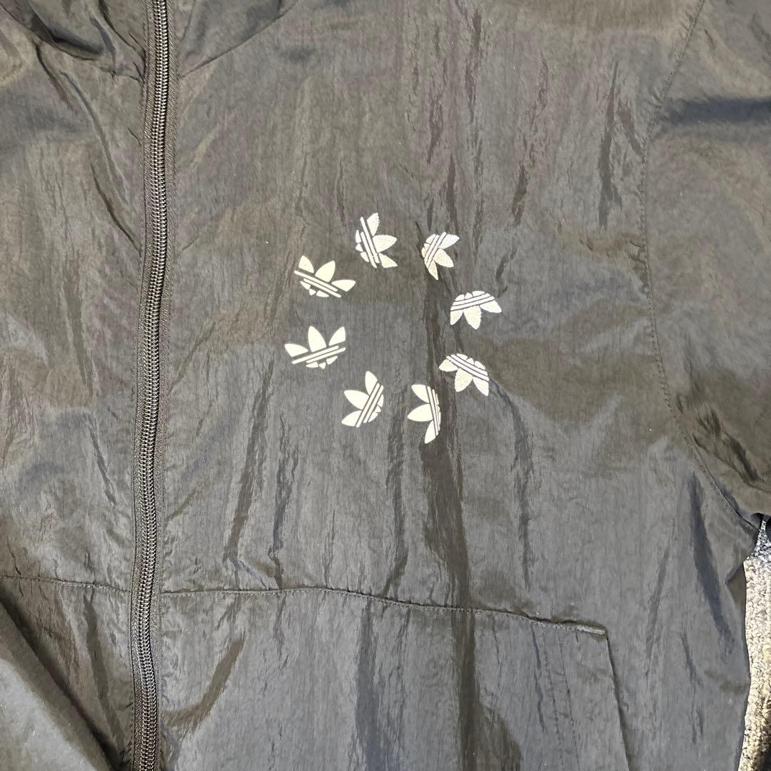 adidas レディースLサイズ✨ブラック ウィンドブレーカー上下