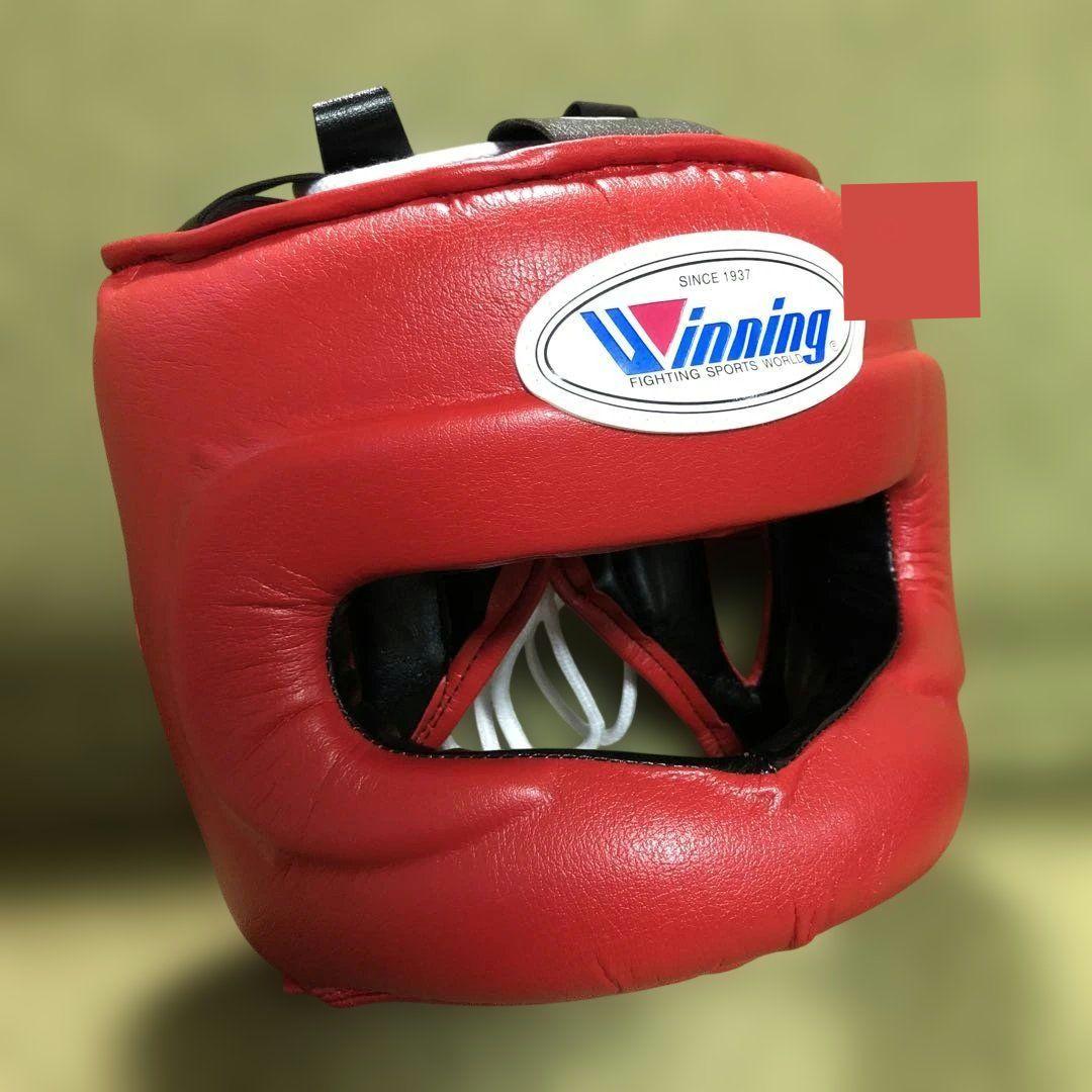 【美品】 Winning ヘッドギア FG-5000 赤 M フルフェイス