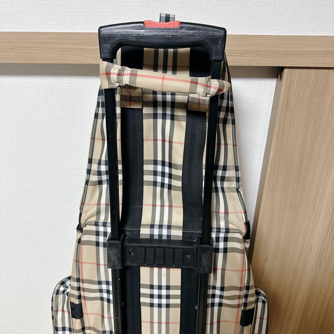希少 バーバリーゴルフ キャディバッグ トラベルカバー ノバチェック キャリー