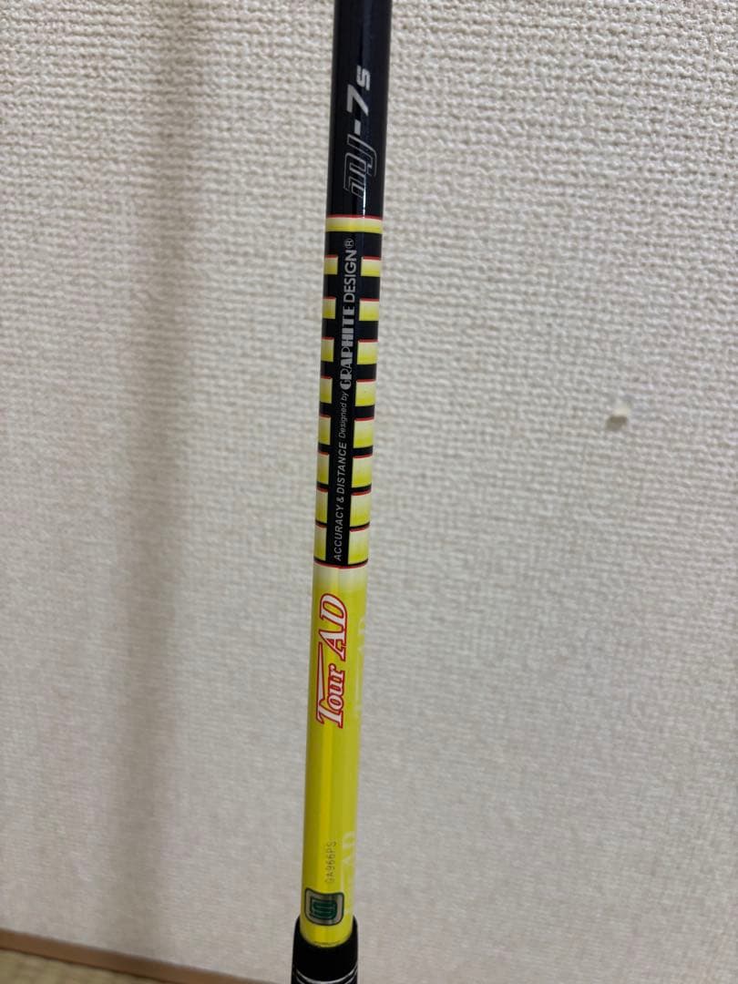 テーラーメイドミニドライバースリーブ付　ツアーＡＤ　ＭＪ-7のＳ　中古