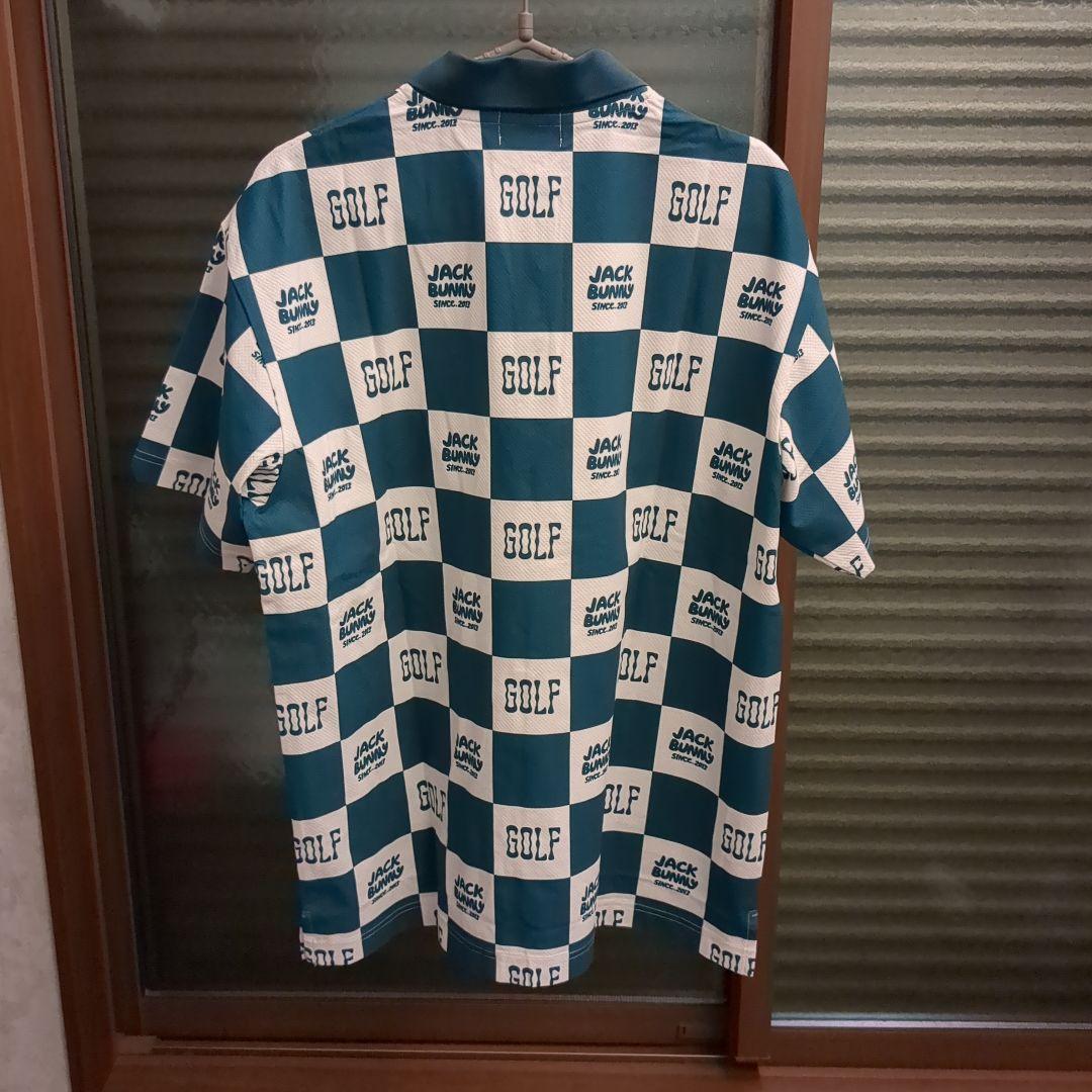 ジャックバニー ハニカムダブルフェイス 半袖ポロシャツ サイズ5 Lサイズ 中古