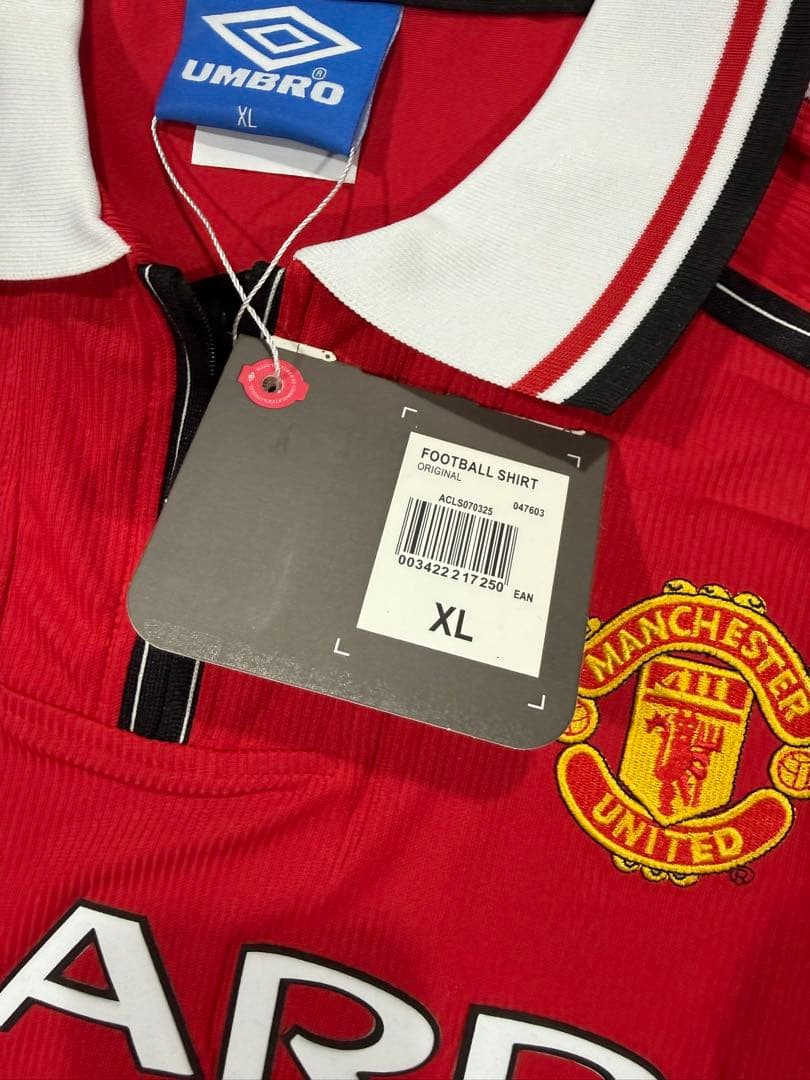 サッカーユニフォーム XL マンチェスターユナイテッド00-02 BECKHAM