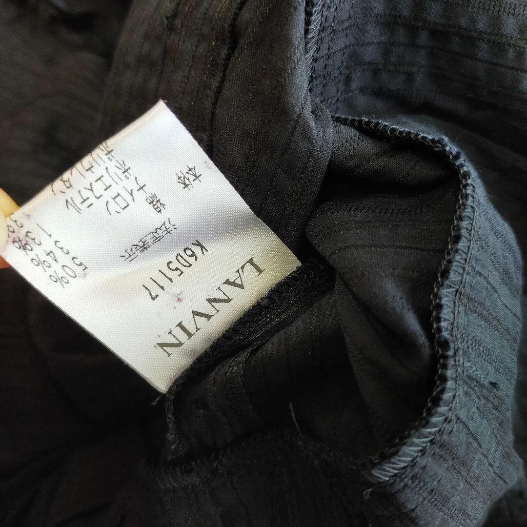 ランバン　スポール　LANVIN　SPORT　シャツ風　ワンピース　サイズ40