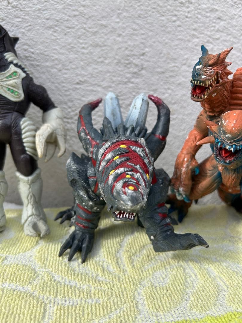 BANDAI ソフビ人形・ウルトラ怪獣・ザム星人・ウルトラマン　レトロおもちゃ