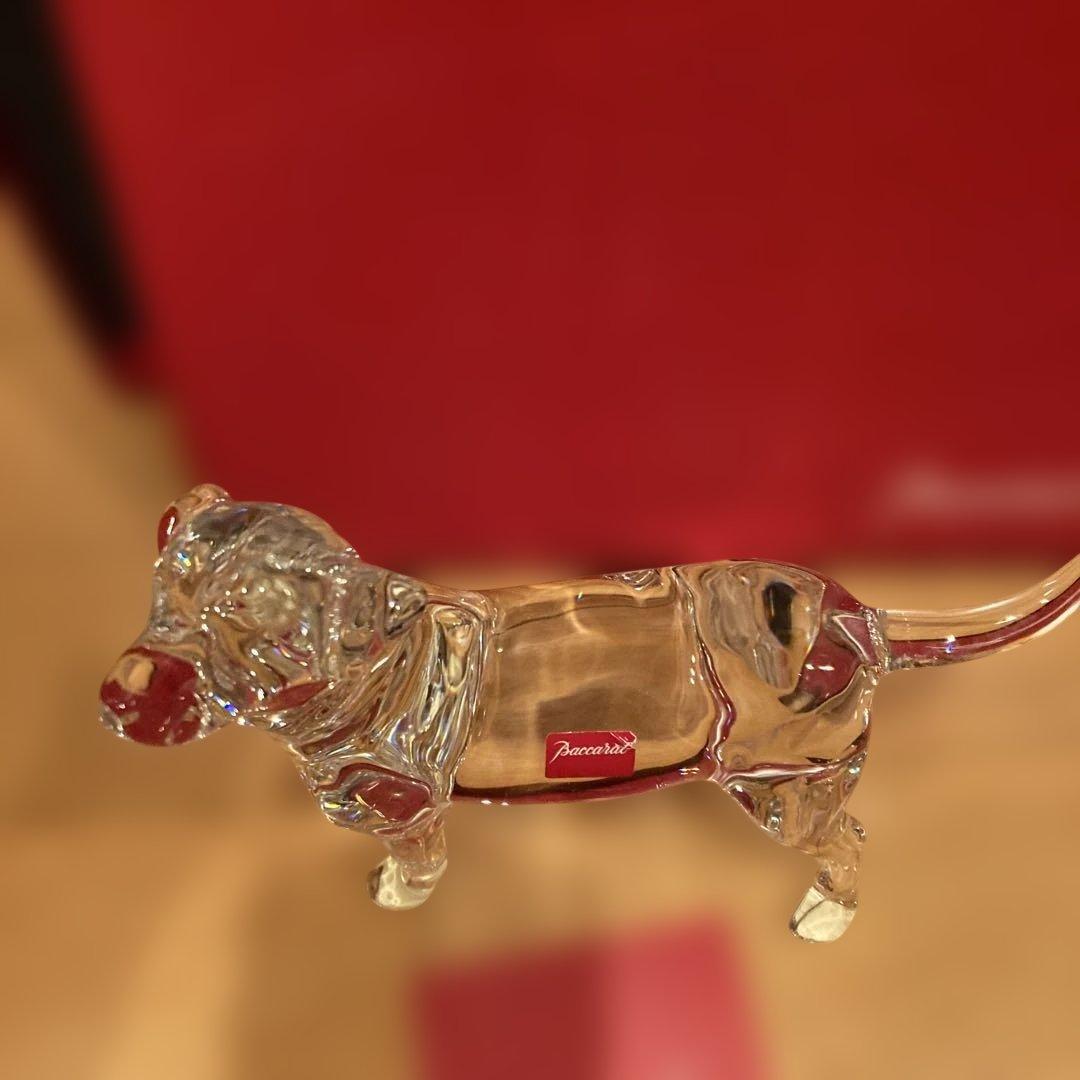 Baccarat クリスタル 犬の置物