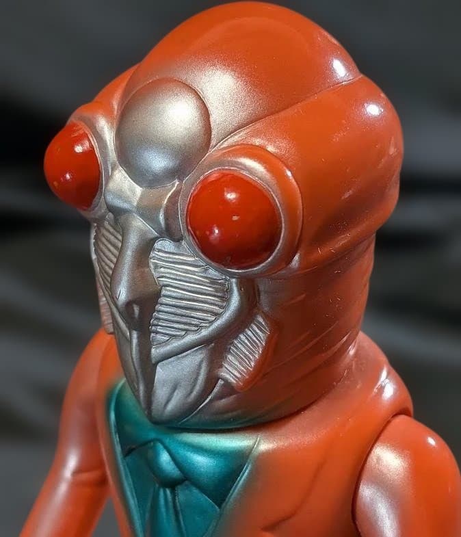 セミ人間「ウルトラＱ」登場遊星人（Ｍ１号）ソフビフィギュア