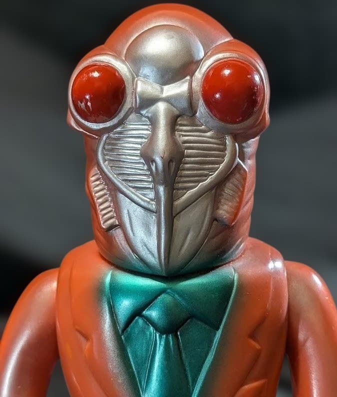 セミ人間「ウルトラＱ」登場遊星人（Ｍ１号）ソフビフィギュア