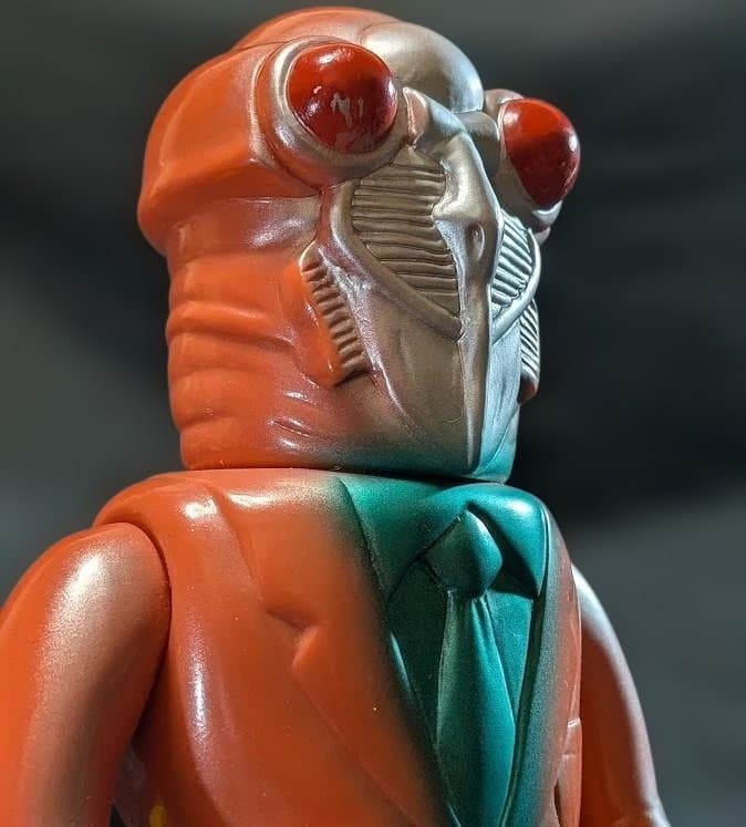 セミ人間「ウルトラＱ」登場遊星人（Ｍ１号）ソフビフィギュア