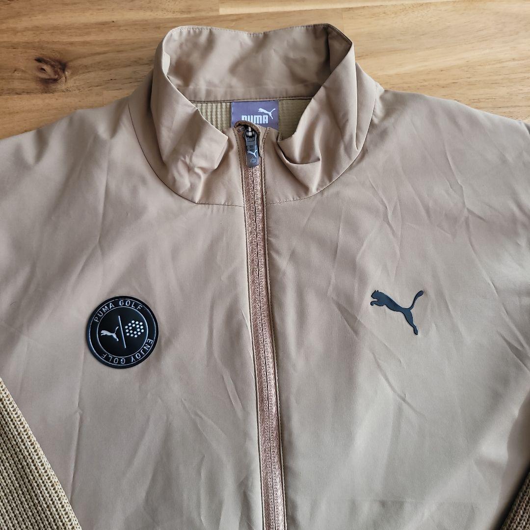 Puma ジップアップジャケット カーキ色