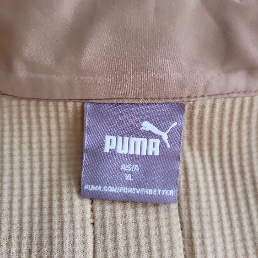 Puma ジップアップジャケット カーキ色