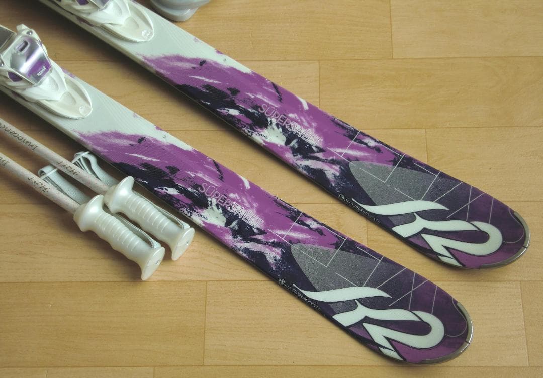 ■■送料無料■K2■女性用スキーフルセット■板146靴24.5■メンテ付■■