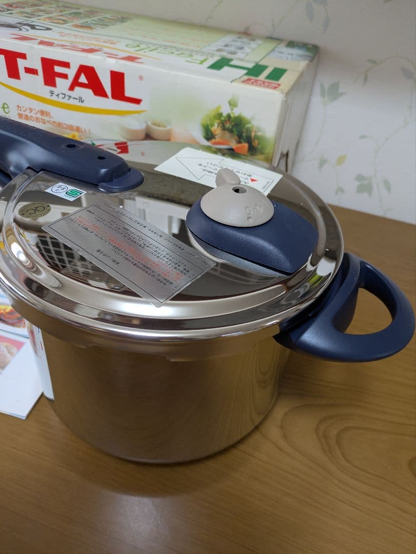 新品未使用♪T-FAL 圧力鍋 IH ティファール 圧力鍋 6.0L 蒸し器