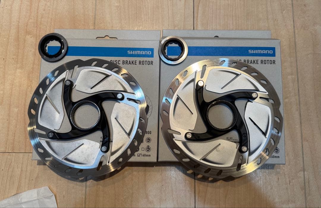 SHIMANO ディスクブレーキローター 160mm 2枚 SM-RT800S