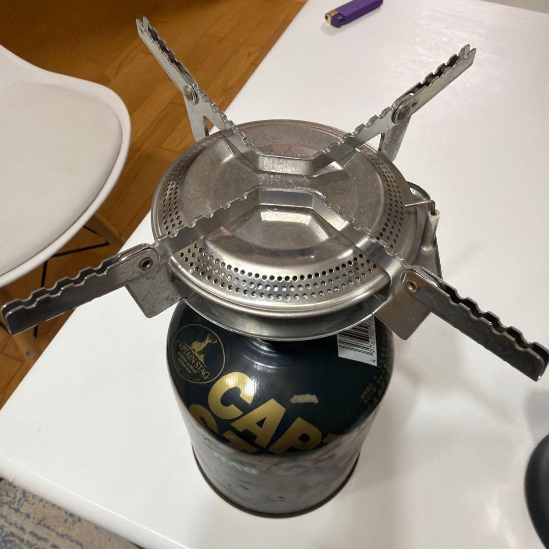 CAPTAIN STAG バーナーとバーベキンポットセット