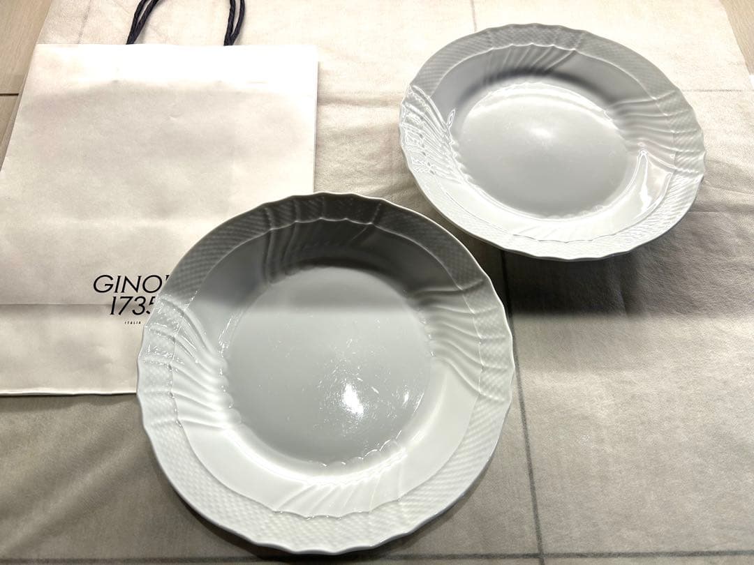 2枚セット★Richard Ginori ジノリベッキオホワイトプレート皿26㎝