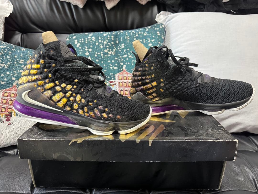 シューズ(男性用) nike lebron james 17 amarillo(eggplant)
