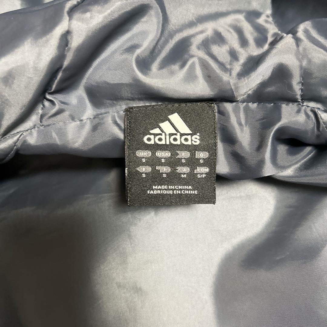 【SALE中】美品✨ adidas ネイビー ストライプ ベンチコート M