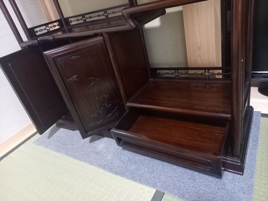 飾り棚　違い棚　茶棚　和家具