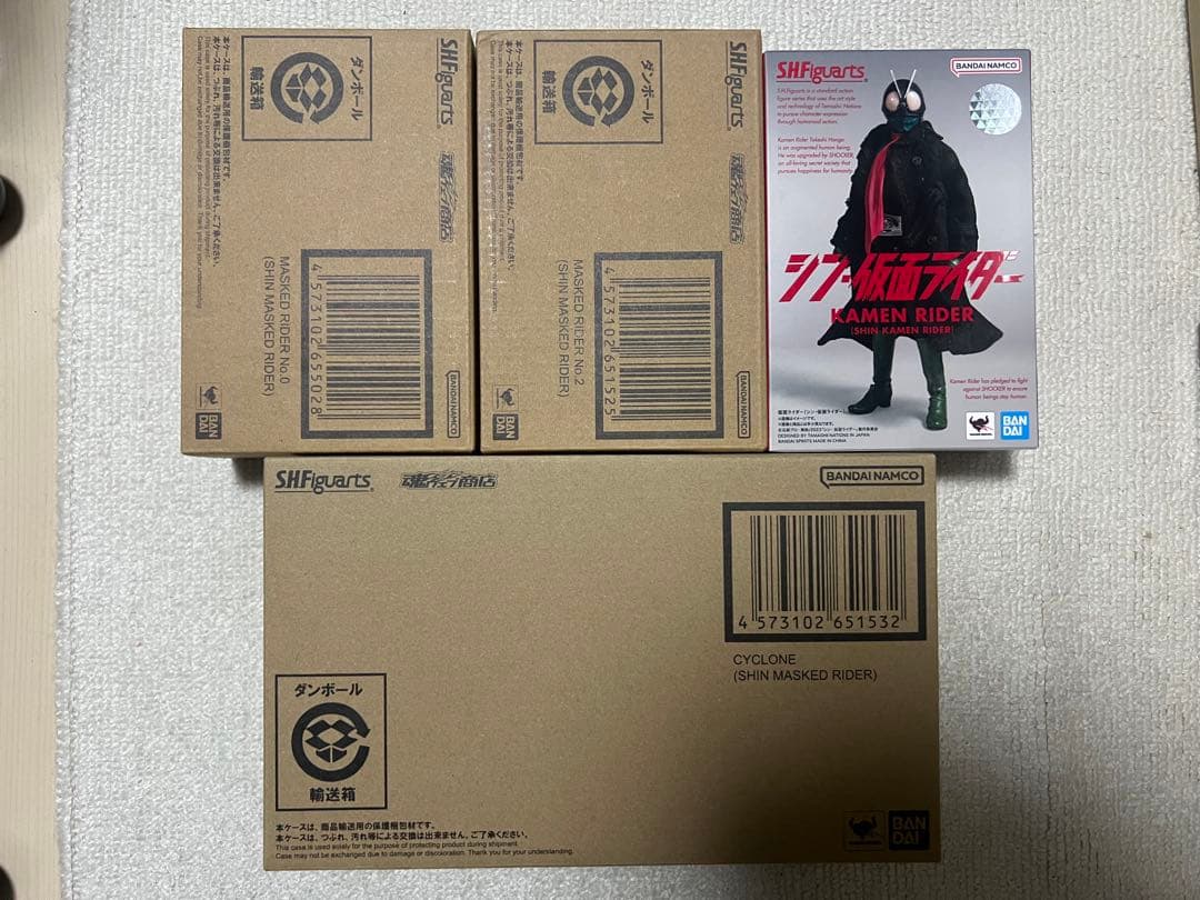 【新品・未開封】S.H.Figuarts シン・仮面ライダー 第1号2号0号サ