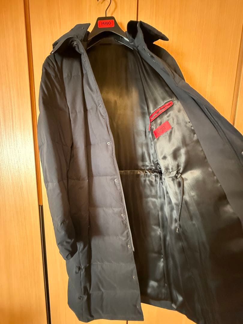 美品：HUGO BOSS（ヒューゴボス）正規品 ベンチコート XL（フード付き）