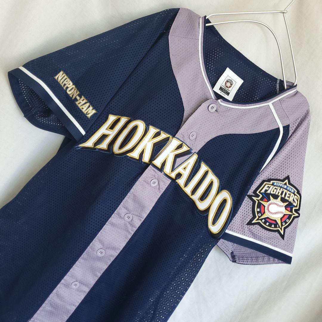 北海道日本ハムファイターズ　日ハム ラベンダー ユニフォーム 2009モデル M
