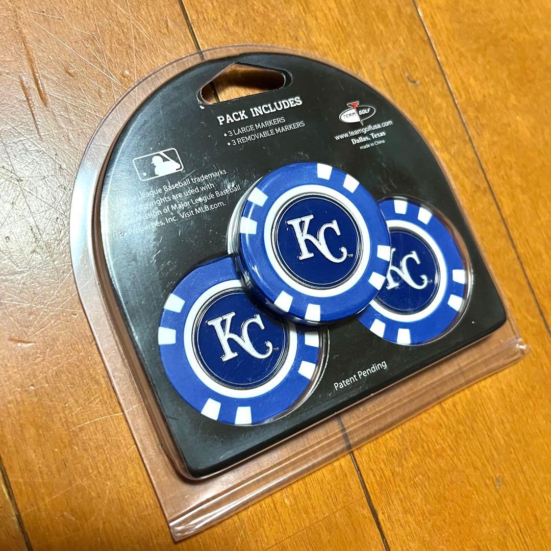 MLBカンザスシティロイヤルズ　ゴルフマーカー　袋付き