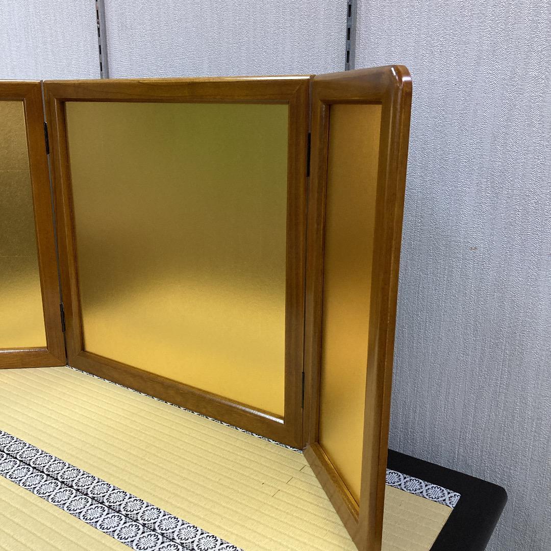 SB1 美品！金屏風　15号　高さ45㎝位　五月人形屏風　五月屏風