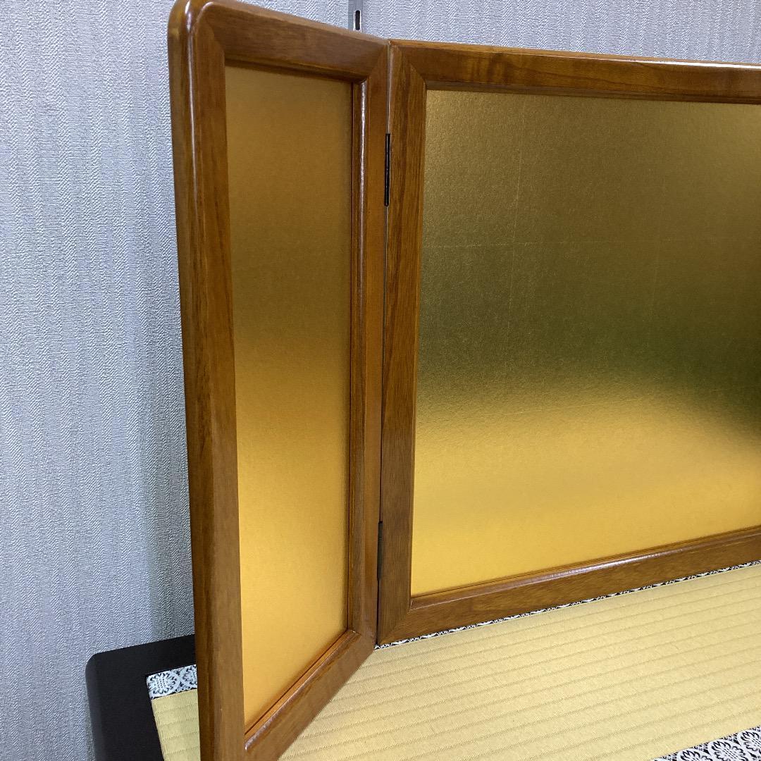 SB1 美品！金屏風　15号　高さ45㎝位　五月人形屏風　五月屏風
