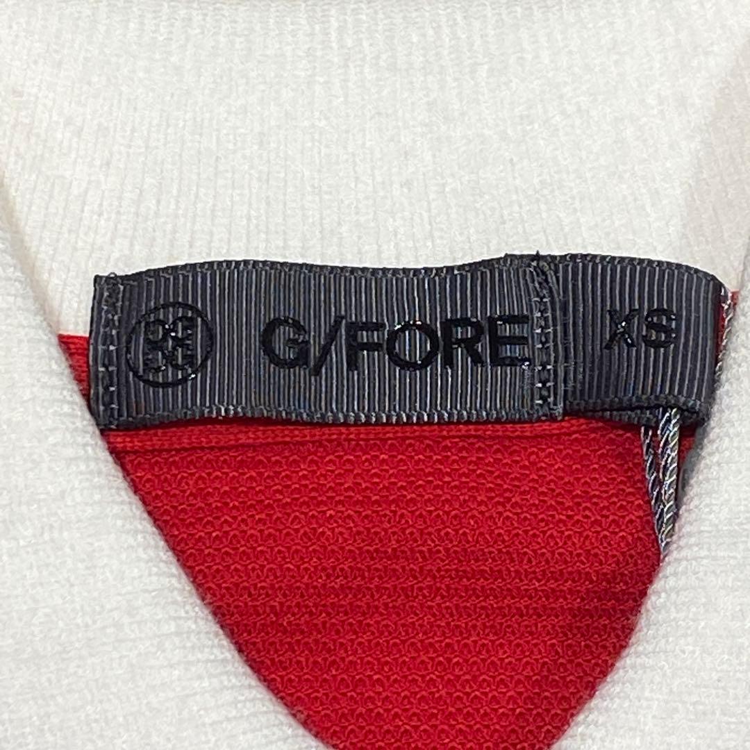 【未使用訳アリ】定価5.2万円 G/FOREレディース半袖ポロシャツ 赤