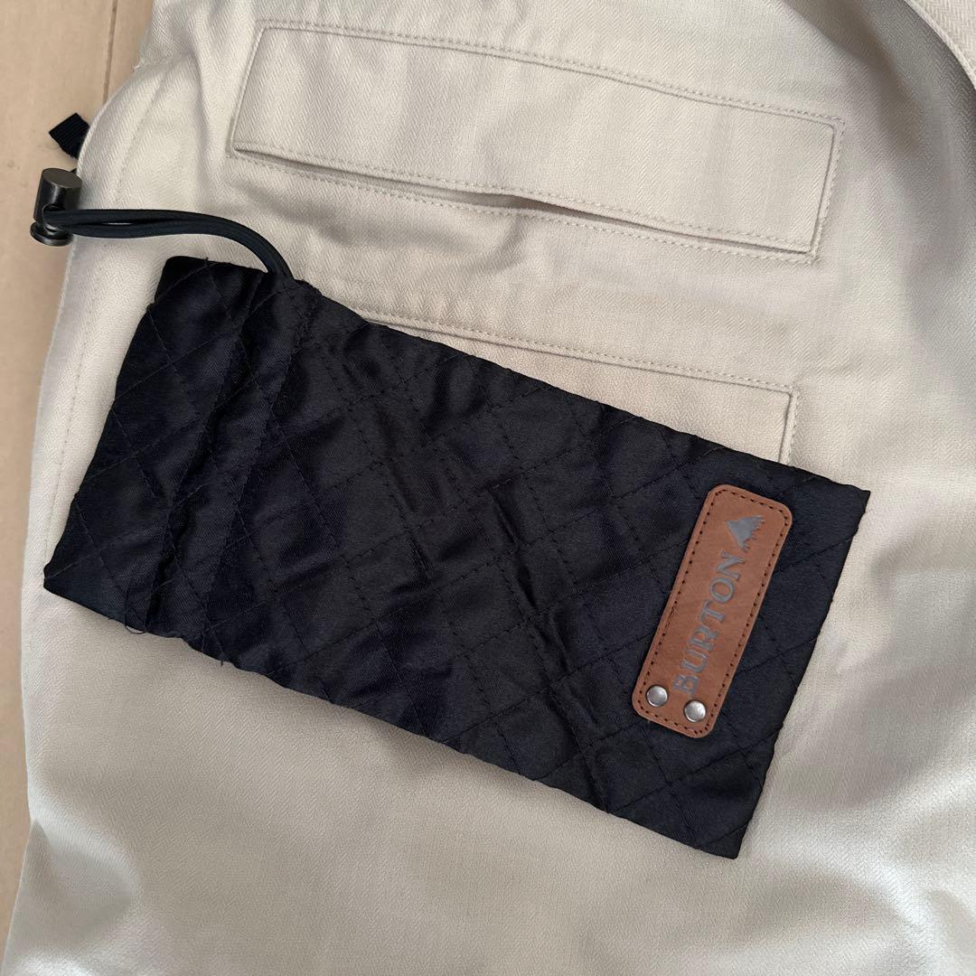 【美品】Burton バートン スノーボード パンツ ベージュ フレア ポーチ付