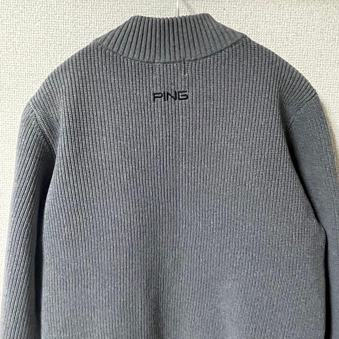 PING ピン レディース 中綿ジャケット 切り替え ゴルフウェア グレー M