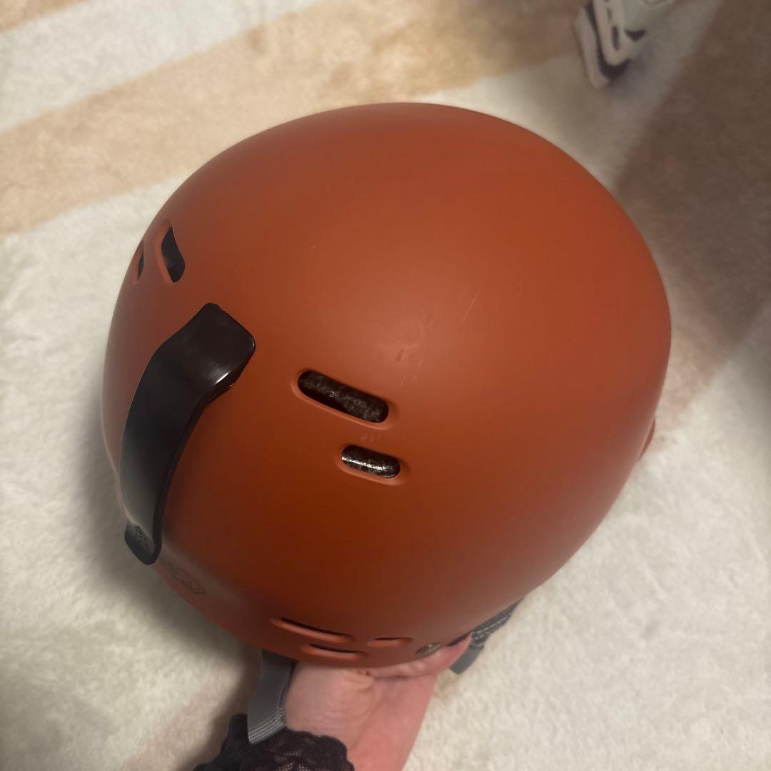 値下げしました！K2 ヘルメット オレンジ　スノーボードスキーヘルメット