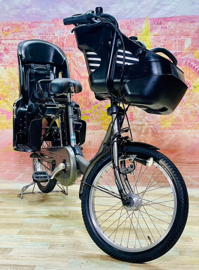 ZK3801 電動自転車 パナソニック ギュット 子供乗せ 20インチ 送料無料