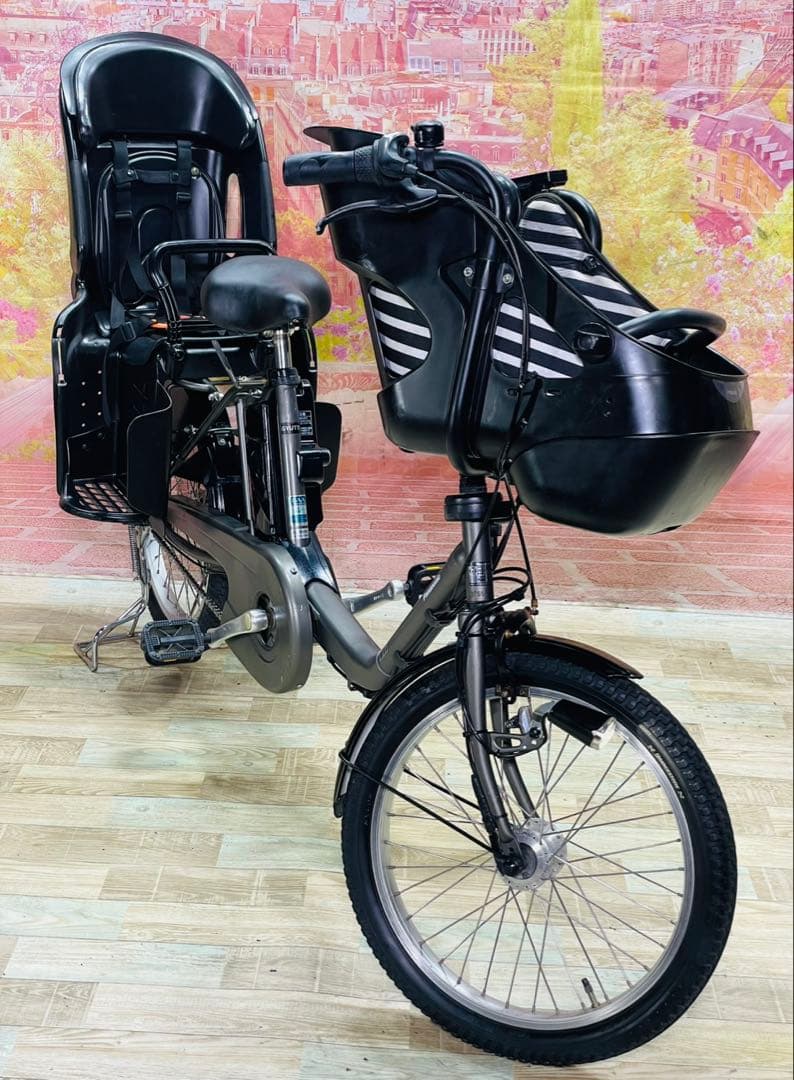 ZK3801 電動自転車 パナソニック ギュット 子供乗せ 20インチ 送料無料