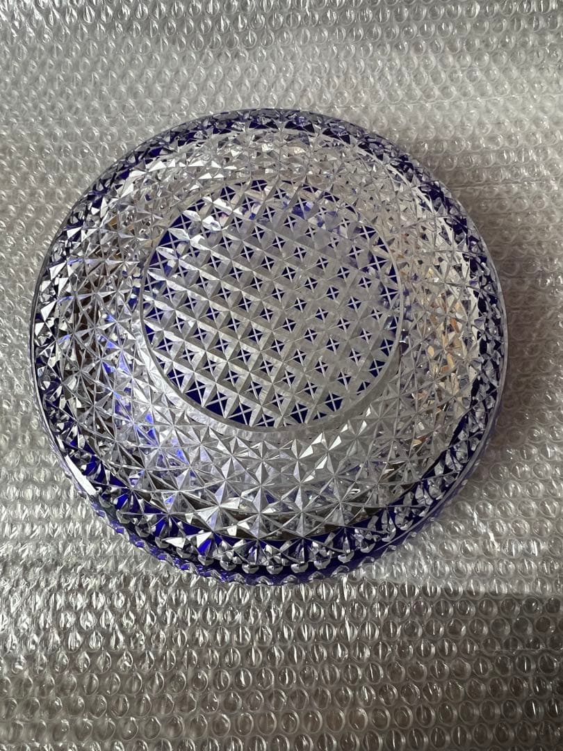 伝統工芸　江戸切子　お皿　ボール　未使用品
