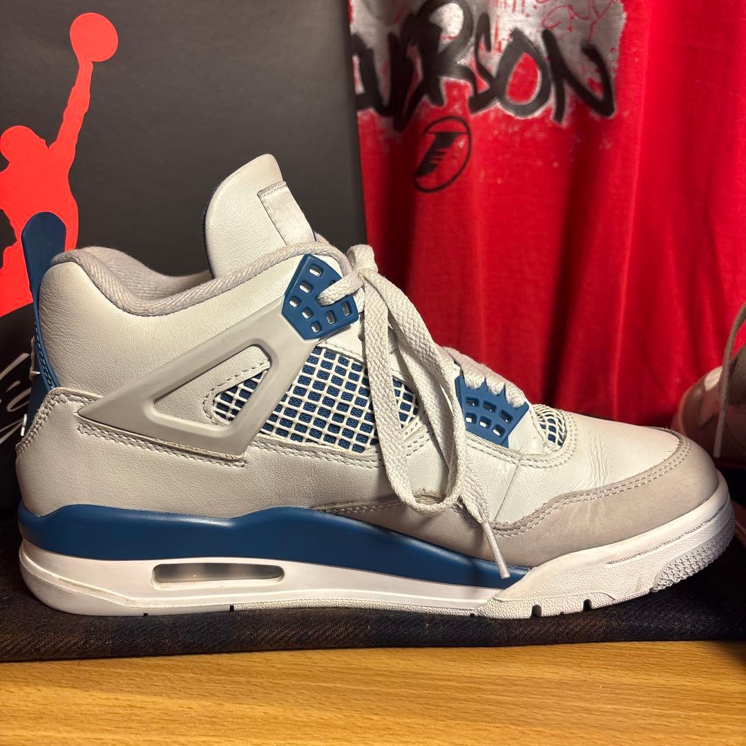 シューズ(男性用) Nike Air Jordan 4 \"Industrial Blue\"