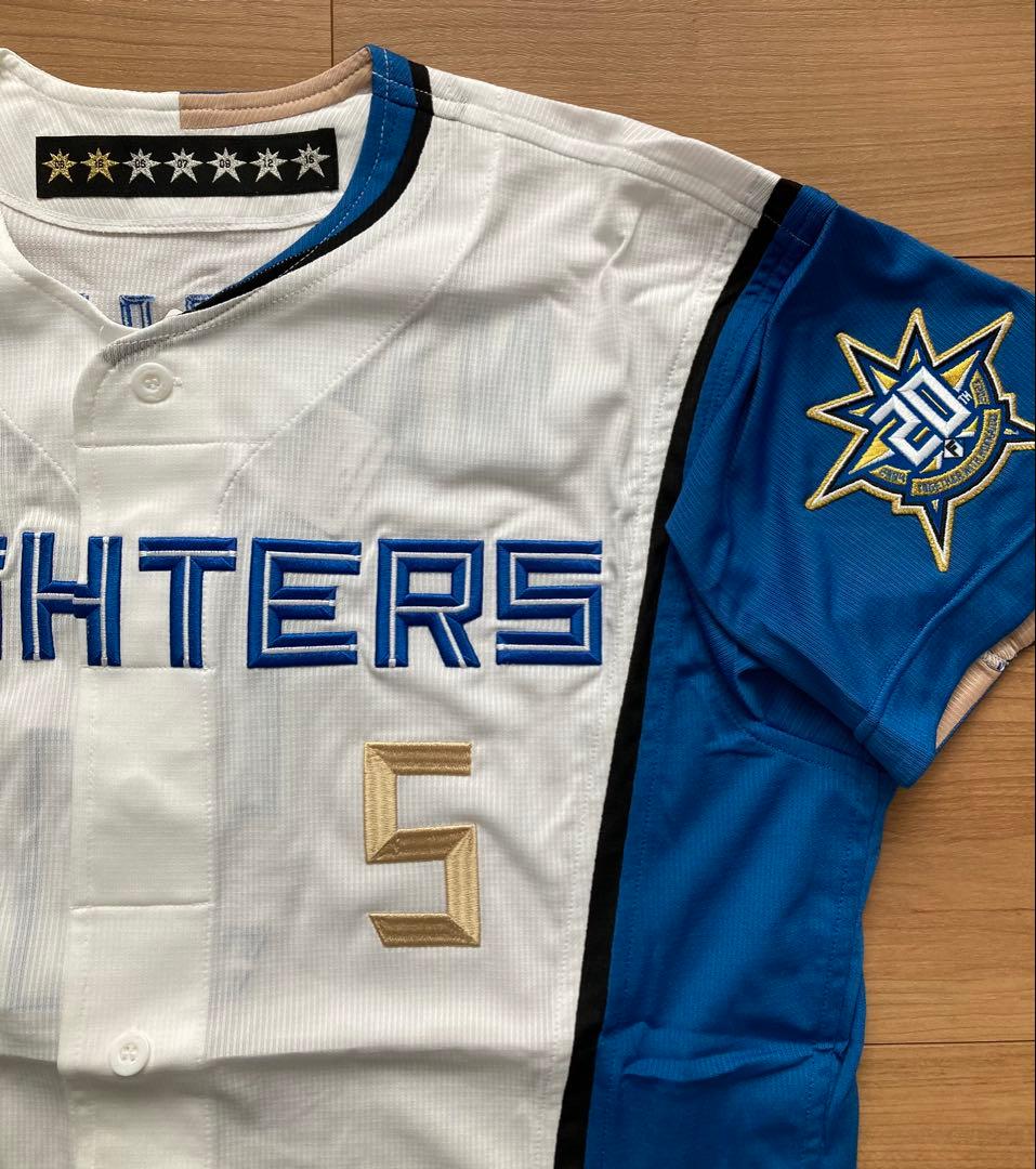 北海道20周年ワッペン付きプロコレクションホームユニフォーム野村選手 S