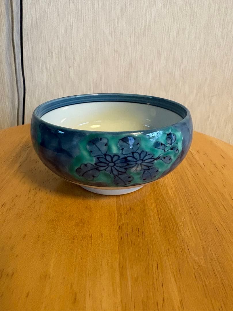 源右衛門窯/青彩菊絵取鉢5客/飾鉢/菓子鉢/懐石道具/