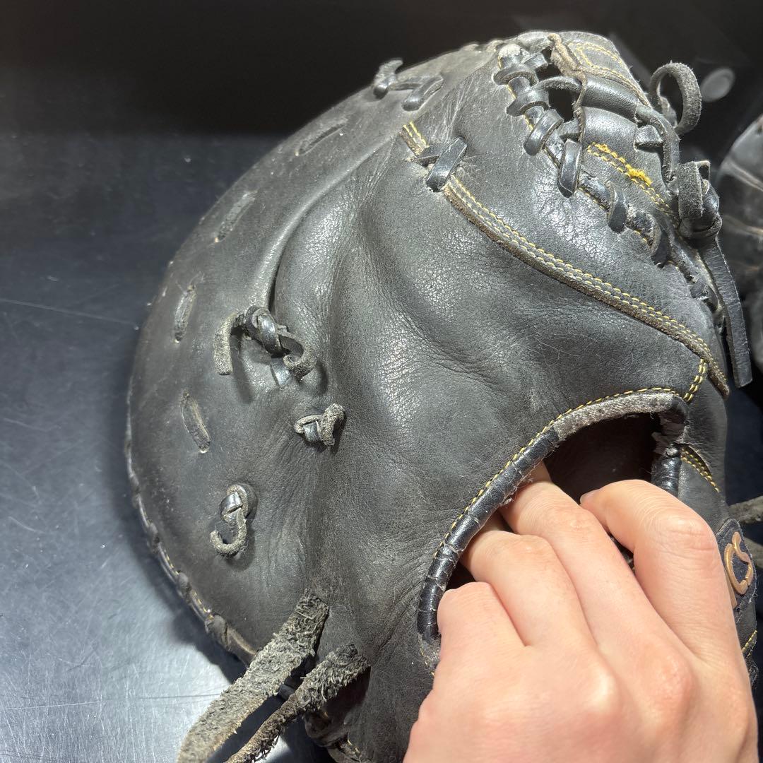asics 軟式グローブ 黒