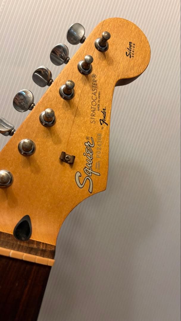 Squier Fender Japan Silver Pシリアル フジゲン製